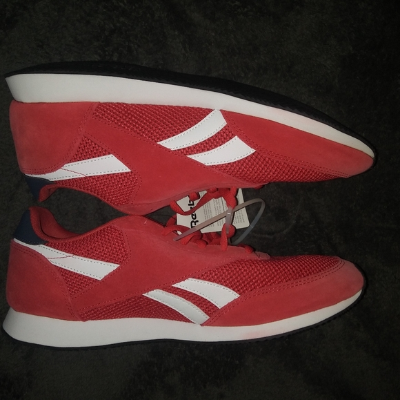 🆕Reebok | Classics Suede Mens Red & White Sneaker Shoes Size 12 - Picture 10 of 12